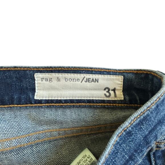 Rag & Bone /JEAN Distressed Straight Leg Jeans Canyon Wash Grunge Y2K Size‎ 31 - Picture 2 of 9